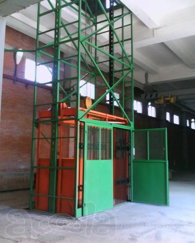 Шахтный подъёмник.